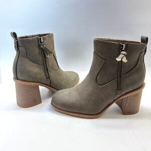 Dr Scholls Rodeo Chelsea Booties Olive Green Block Heel Women Size 7.5